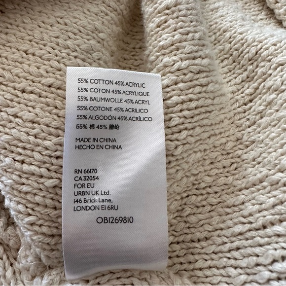 Anthropologie Ronita Sweater Tee Ivory Size M - Picture 14 of 15